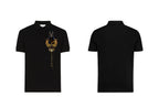 FesFas Anubis-print Polo Shirt | Black