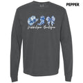 NLB Blue Floral Trio Long Sleeve Comfort Colors 'NLB' T-Shirts, Hoodie, Sweatshirt