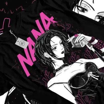 Nana Osaki T-Shirt Black Stones Funny Girl Kawaii Graphic Black Shirt All Sizes Hoodie, Sweatshirt | GrindPrints.com