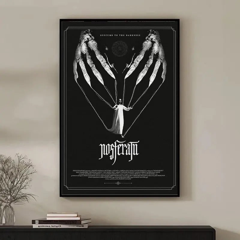 Nosferatu Movie Poster, Retro Home Decor, Wall Art, Vintage Living Room, Kitchen, Bathroom Decor, Poster Gift T-Shirts,...