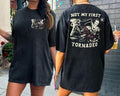 Not My First Tornado Shirt 2 Sides, Twisters With Glen Powell Retro Movie Poster Vintage Retro Shirt Hoodie, Sweatshirt