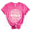Nurse Bolt Checkered Circle DTF Transfers - THIS IS NOT A SHIRT Hoodie, Sweatshirt | GrindPrints.com