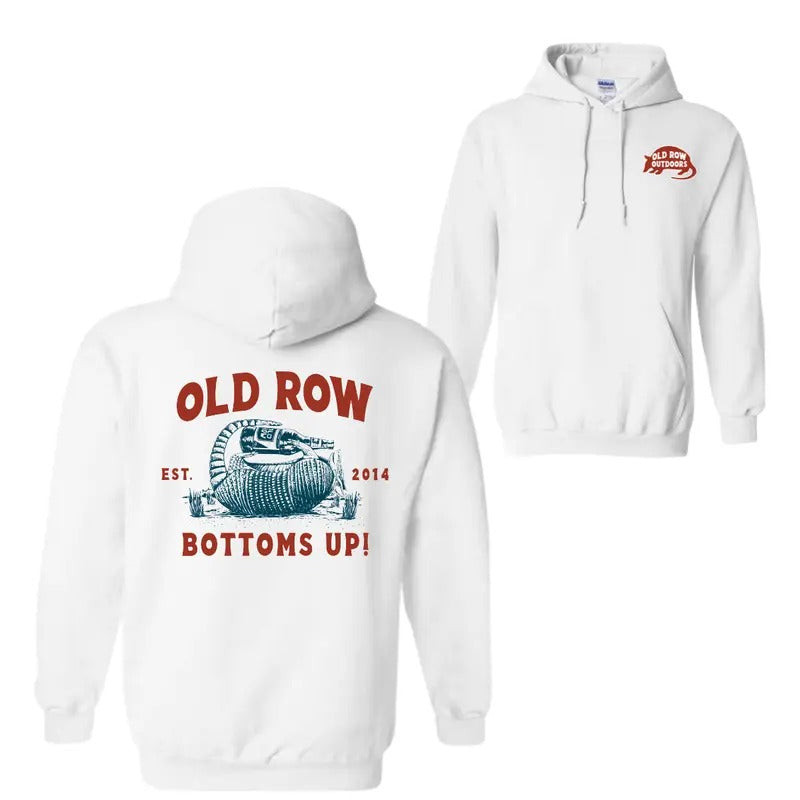 Old Row Bottoms Up Armadillo Hoodie Sweatshirt T-Shirt, Unisex Shirt, Trendy Shirt | GrindPrints.com