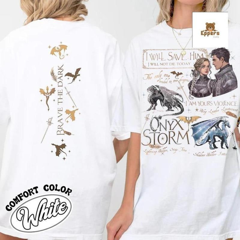 Onyx Storm Shirt, In My Onyx Storm Era Shirt, Basgiath War College Shirt, Fourth Wing Shirt, Bookish Lover Gift, Classic...