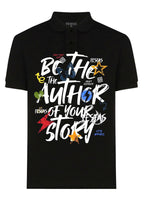 FesFas graphic-print Polo Shirt | Black
