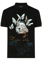 FesFas butterflies-print Polo Shirt | Black