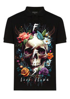 FesFas Floral-print Polo Shirt | Black