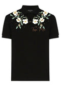 FesFas Floral-print Polo Shirt | Black