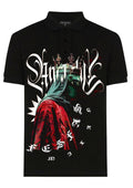 FesFas Virgin Mary-print Polo Shirt | Black