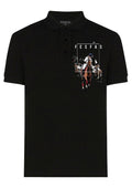 FesFas Horse-print Polo Shirt | Black