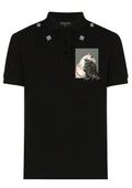 FesFas Horse-print Polo Shirt | Black
