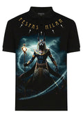FesFas Anubis-print Polo Shirt | Black