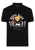 FesFas Bear-print Polo Shirt | Men | Black