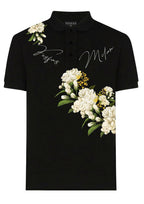 FesFas Floral-print Polo Shirt | Black