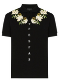 FesFas Floral-print Polo Shirt | Black