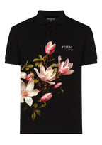 FesFas Floral-print Polo Shirt | Black