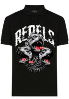 FesFas Bulldog-print Polo Shirt | Black