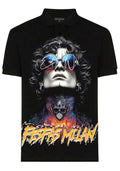 FesFas tattoo man-print Polo Shirt | Men | Black