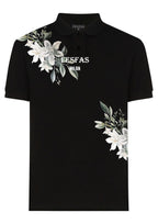 FesFas Floral-print Polo Shirt | Black