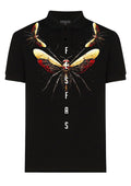 FesFas Fly-print Polo Shirt | Men | Black