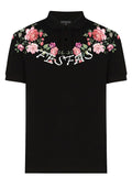 FesFas Floral-print Polo Shirt | Black