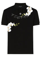 FesFas Floral-print Polo Shirt | Black