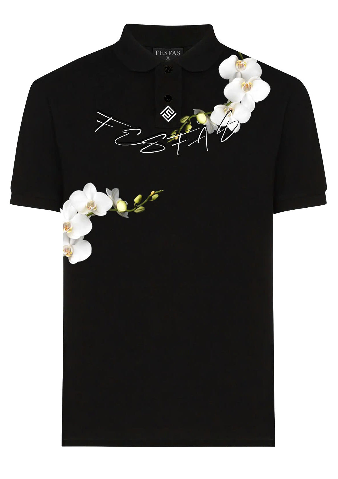 FesFas Floral-print Polo Shirt | Black