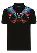 FesFas Panther-print Polo Shirt | Black
