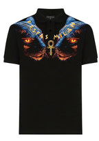 FesFas Panther-print Polo Shirt | Black