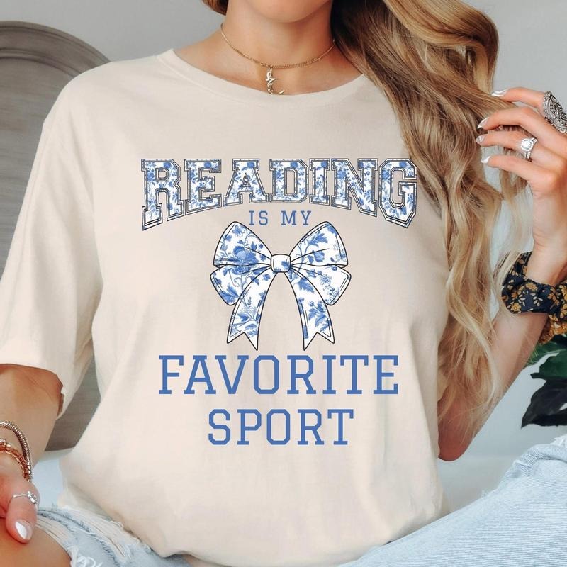 Reading Is My Favorite Sport Book Week Teacher Shirt School Librarian Shirt Book Lover Reading Teacher Shirt Chinoiserie XB55I T-Shirts, Hoodie, Sweatshirt