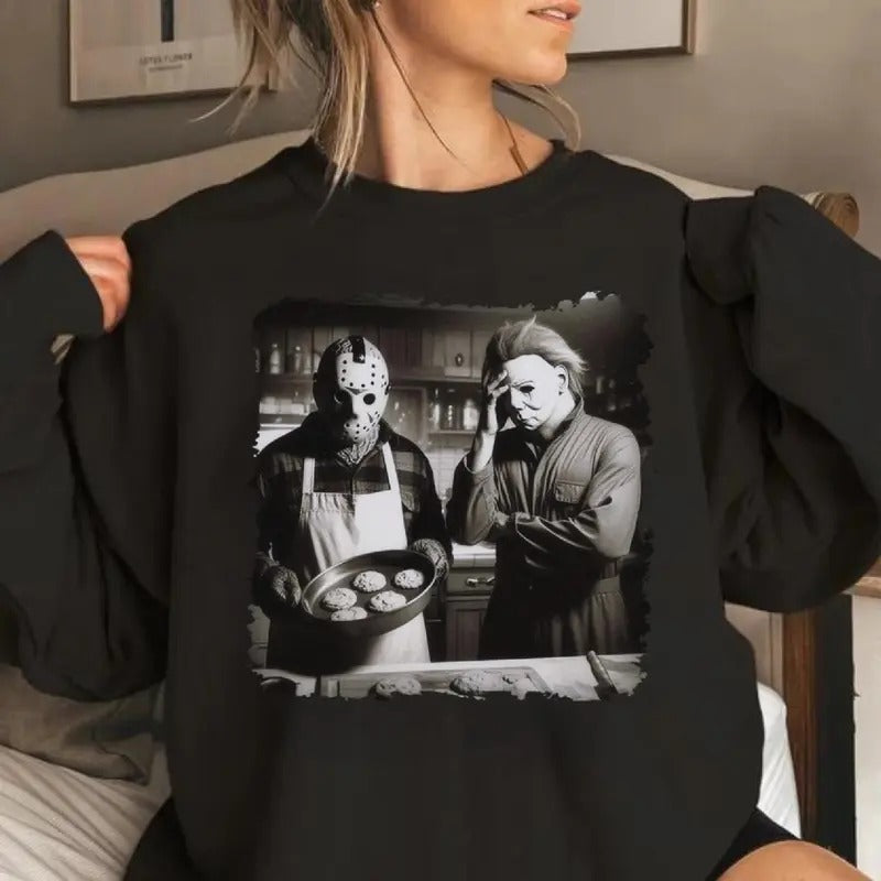Retro Horror Movie Halloween Shirt, Friday 13th Sweatshirt, Horror Movie Shirt, Michaeel Myerrs Sweatshirt, Comic Art Hlw...