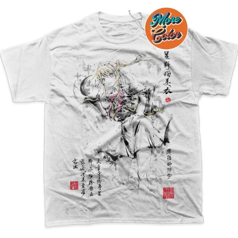 Ruby Hoshino Oshi no Ko Shirts, Cotton Unisex T-shirt, Crew Neck, Size S- 3XL, Menswear Top, Womenswear Top Underwear...