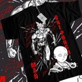 SAITAMA One Punch Man T-Shirt S-4XL Anime Manga Gifts Black Short Sleeve Tshirt S-4XL Hoodie, Sweatshirt | GrindPrints.com