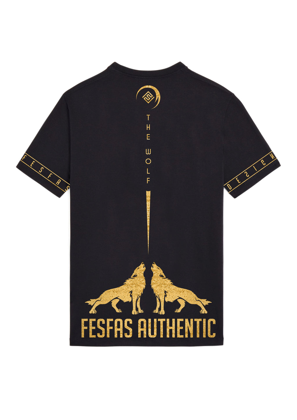 FesFas wolf-print T-shirt | Black | Men