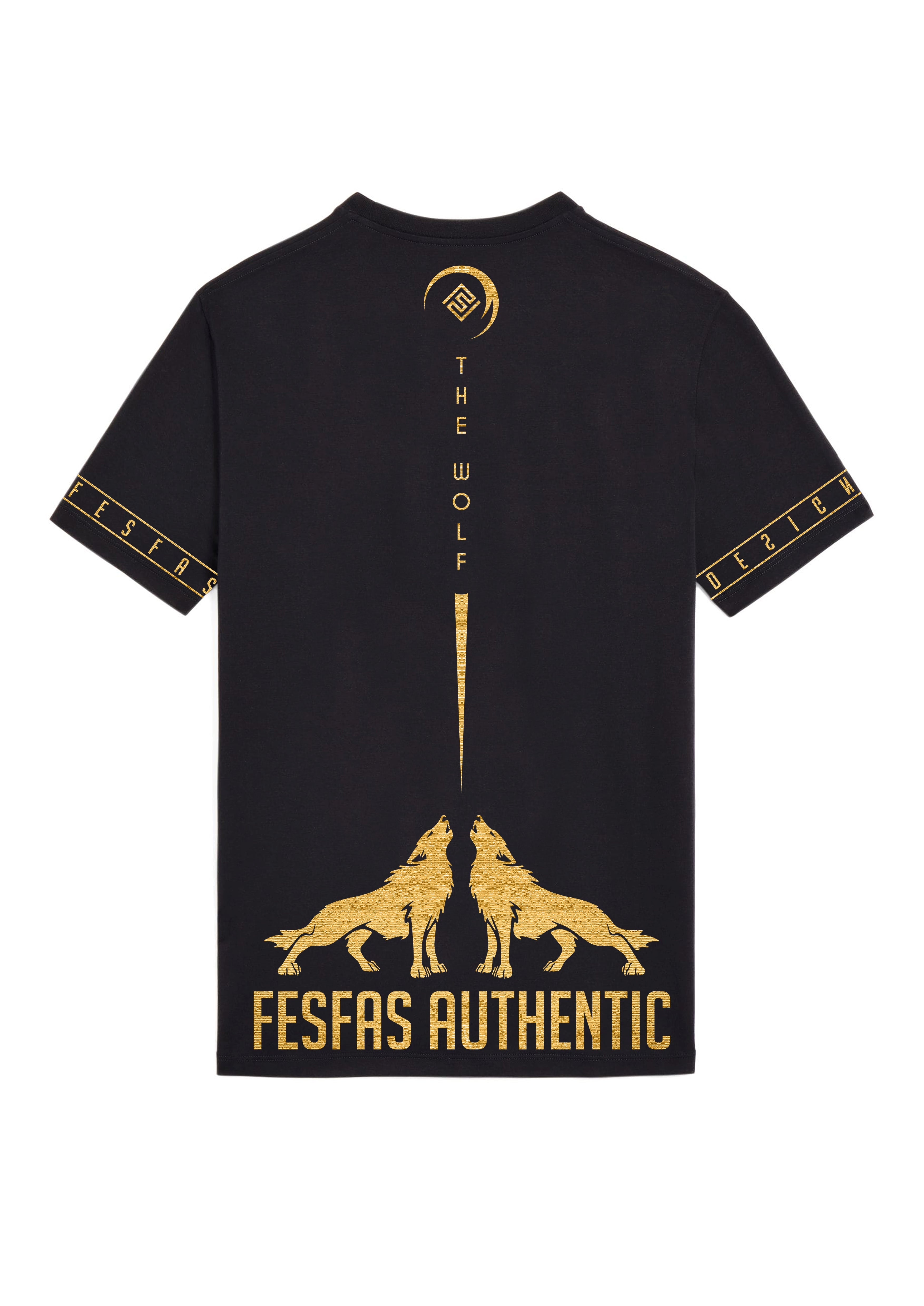 FesFas wolf-print T-shirt | Black | Men
