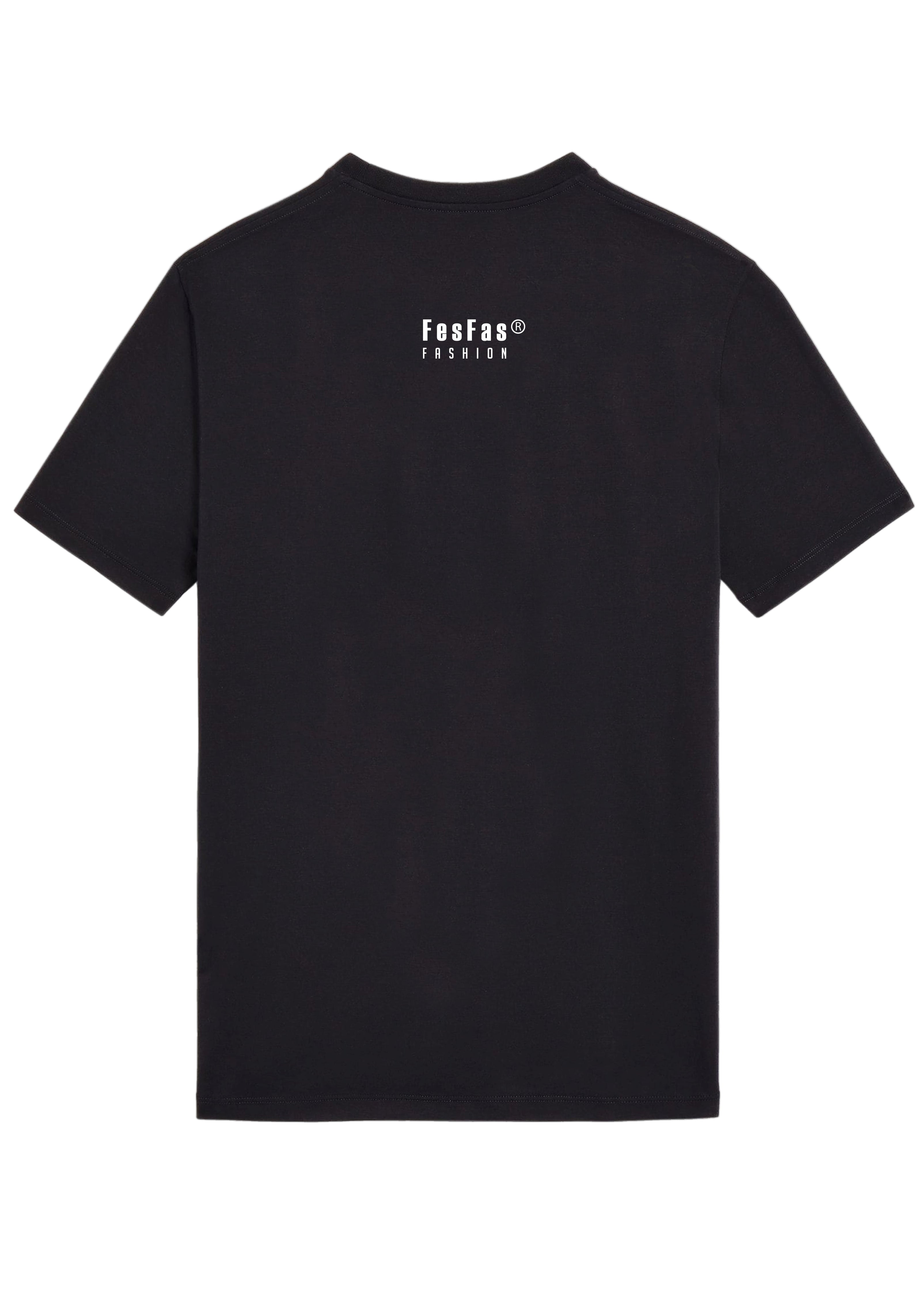 FesFas sphynx-print T-shirt | Black