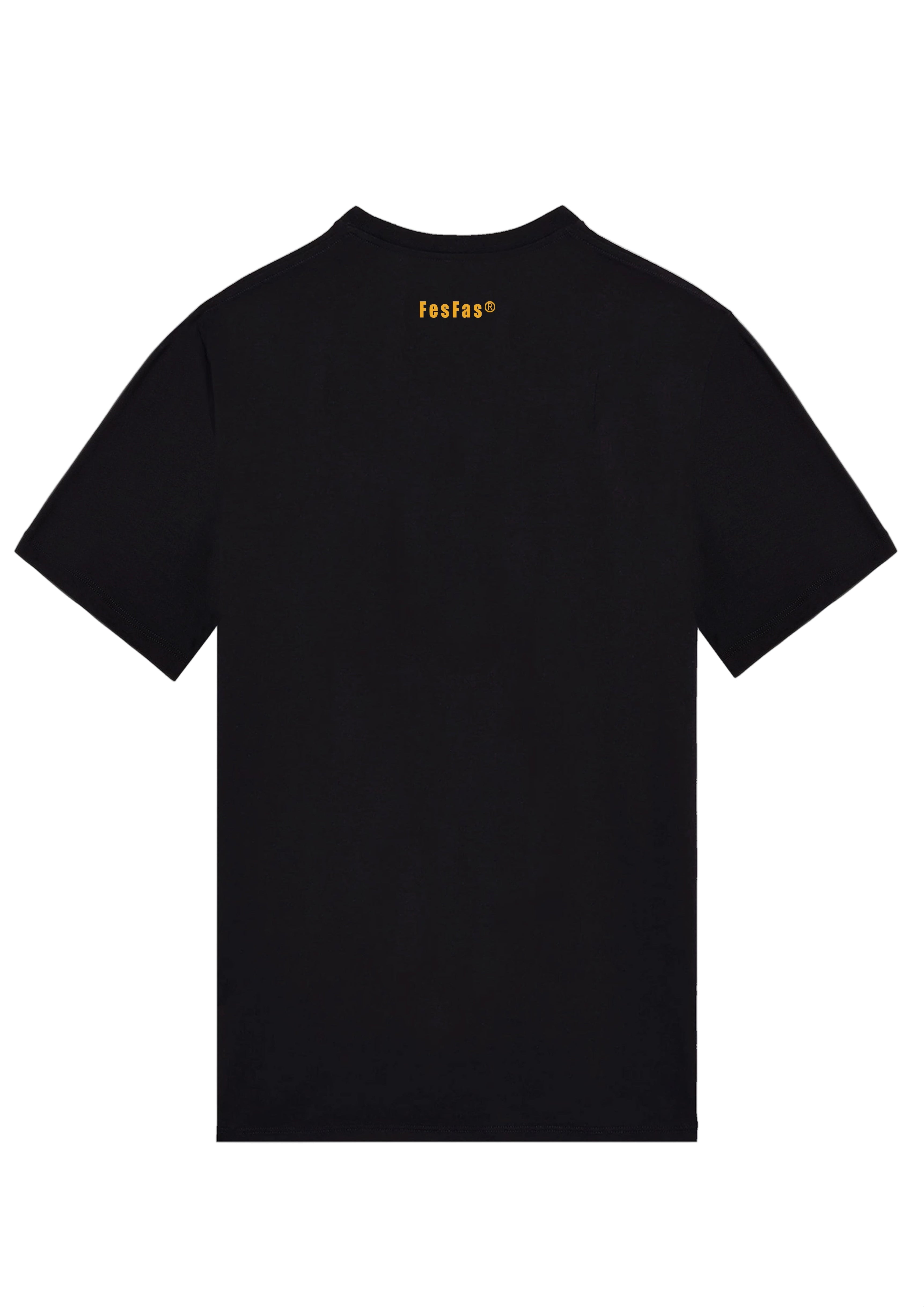FesFas angel-print T-shirt | Black