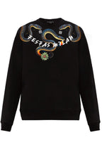 FesFas Snake-print Sweatshirt Set | Black