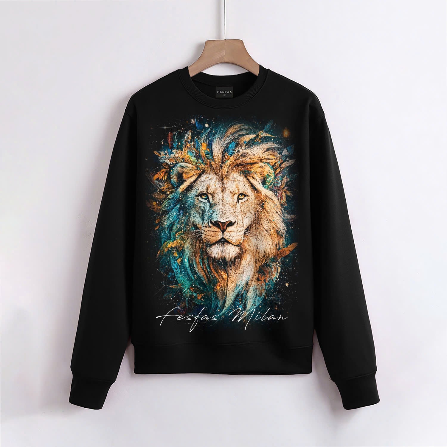 FesFas Lion-print Sweatshirt | Black