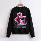 FesFas pink panther-print Sweatshirt | Black