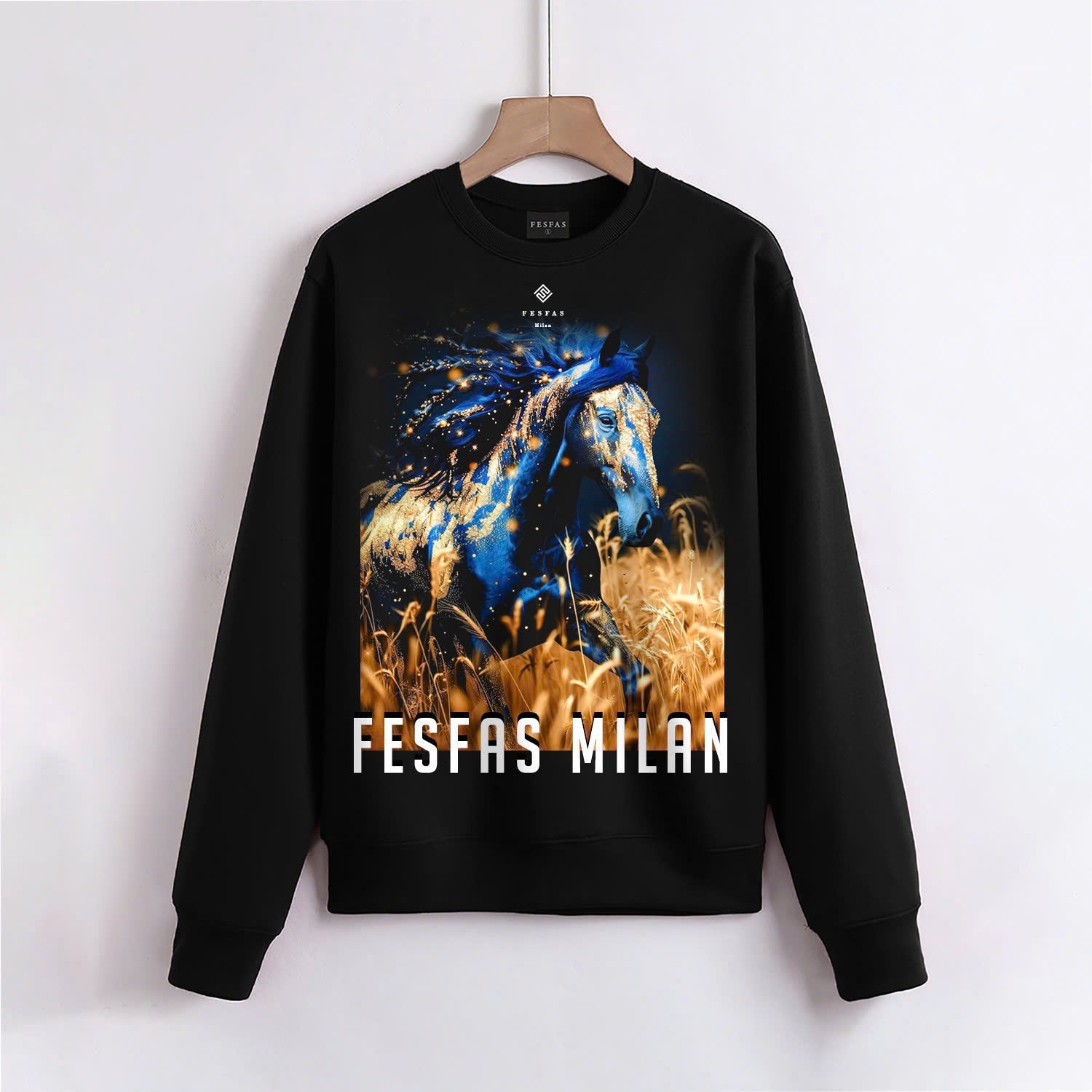 FesFas Wild Horses-print Sweatshirt | Black