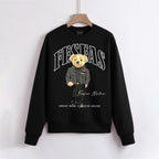 FesFas Bear-print Sweatshirt Set | Black