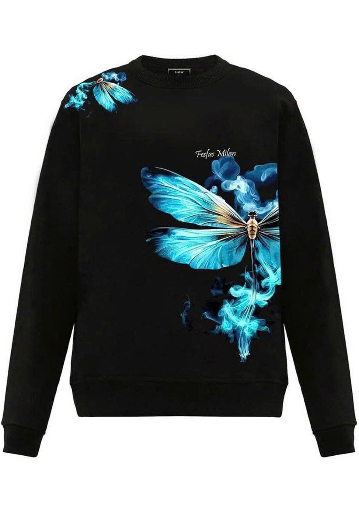FesFas Dragonfly-print Sweatshirt Set | Black
