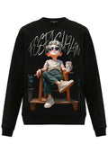 FesFas Boy-print Sweatshirt Set | Black