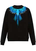 FesFas Feathers-print Sweatshirt Set | Black