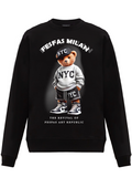 FesFas Bear-print Sweatshirt Set | Black