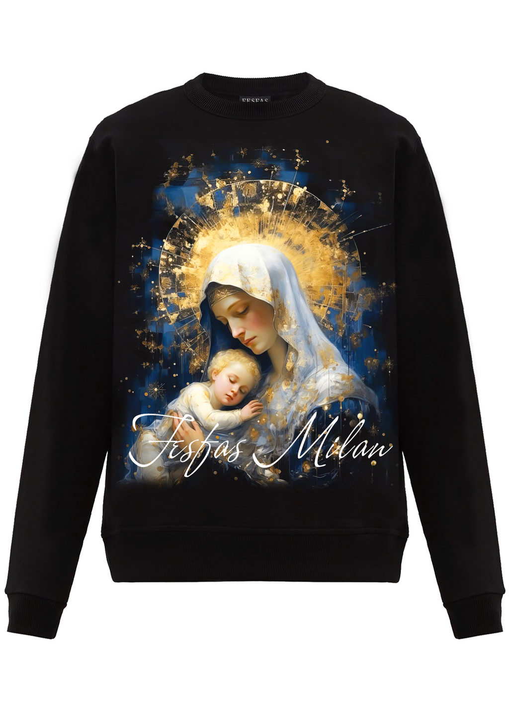 FesFas Maria-print Sweatshirt | Black