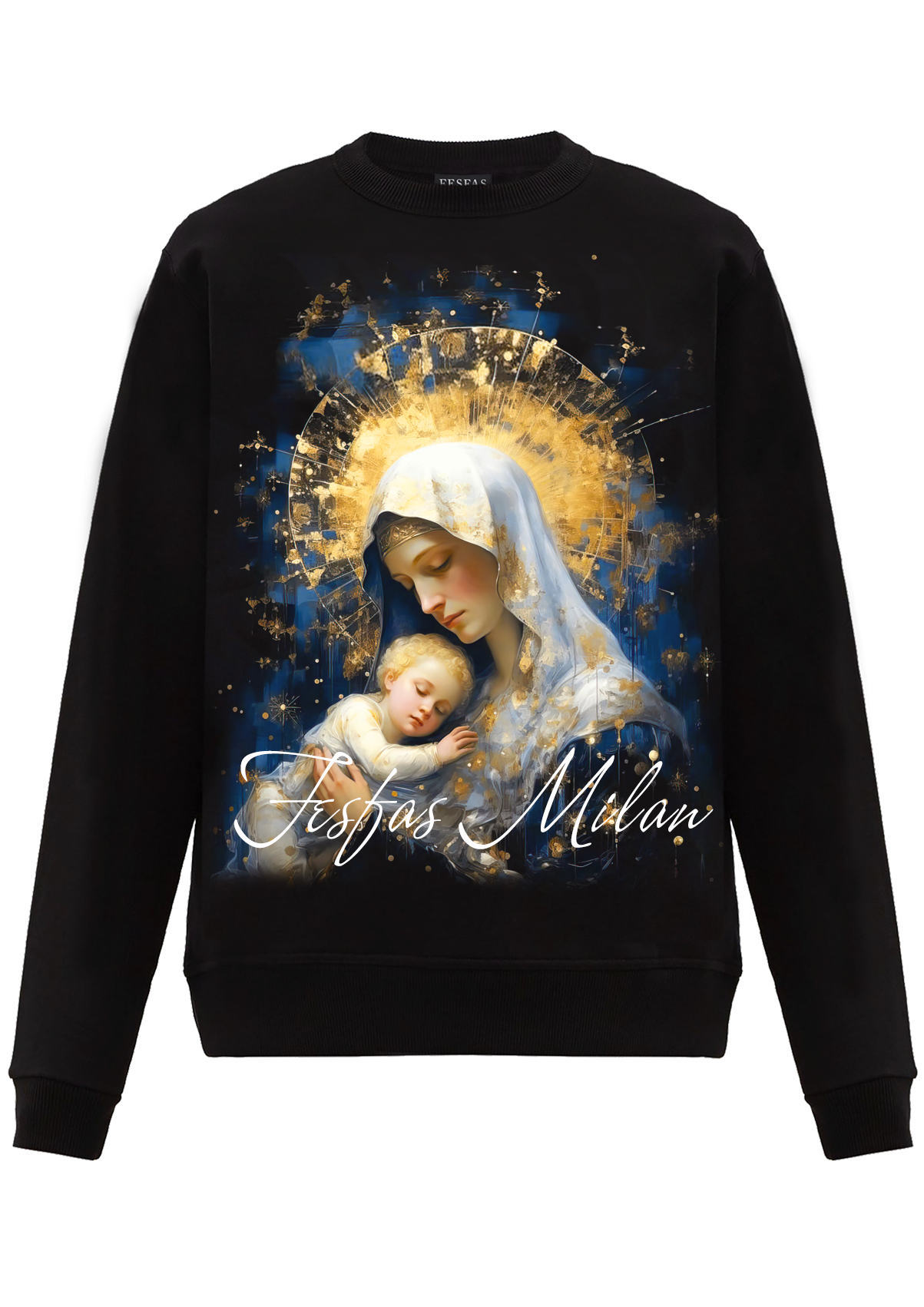 FesFas Maria-print Sweatshirt | Black