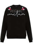 FesFas Graphic-print Sweatshirt Set | Black