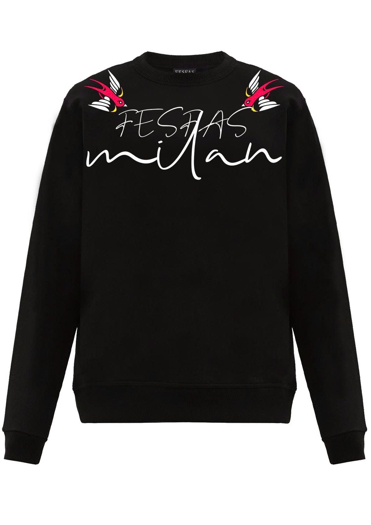 FesFas Graphic-print Sweatshirt Set | Black